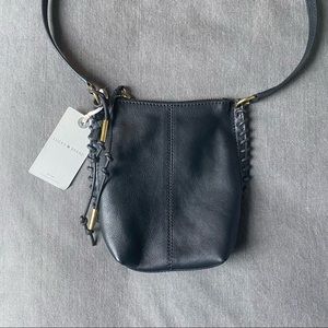 LIKA LEATHER CROSSBODY BAG Lucky Brand (BLACK) NWT “boho chic” Y2K style